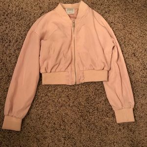 Tillys pink bomber jacket